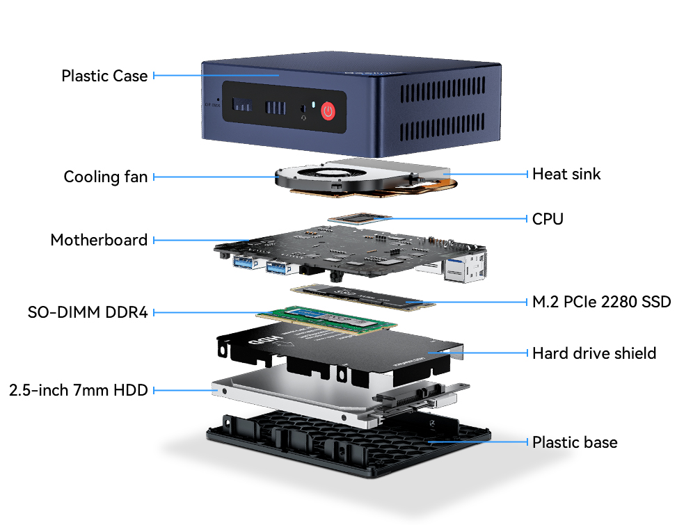 Mini PC Beelink MINI S12 Pro Intel N100 CPU， W 11 pro mini 